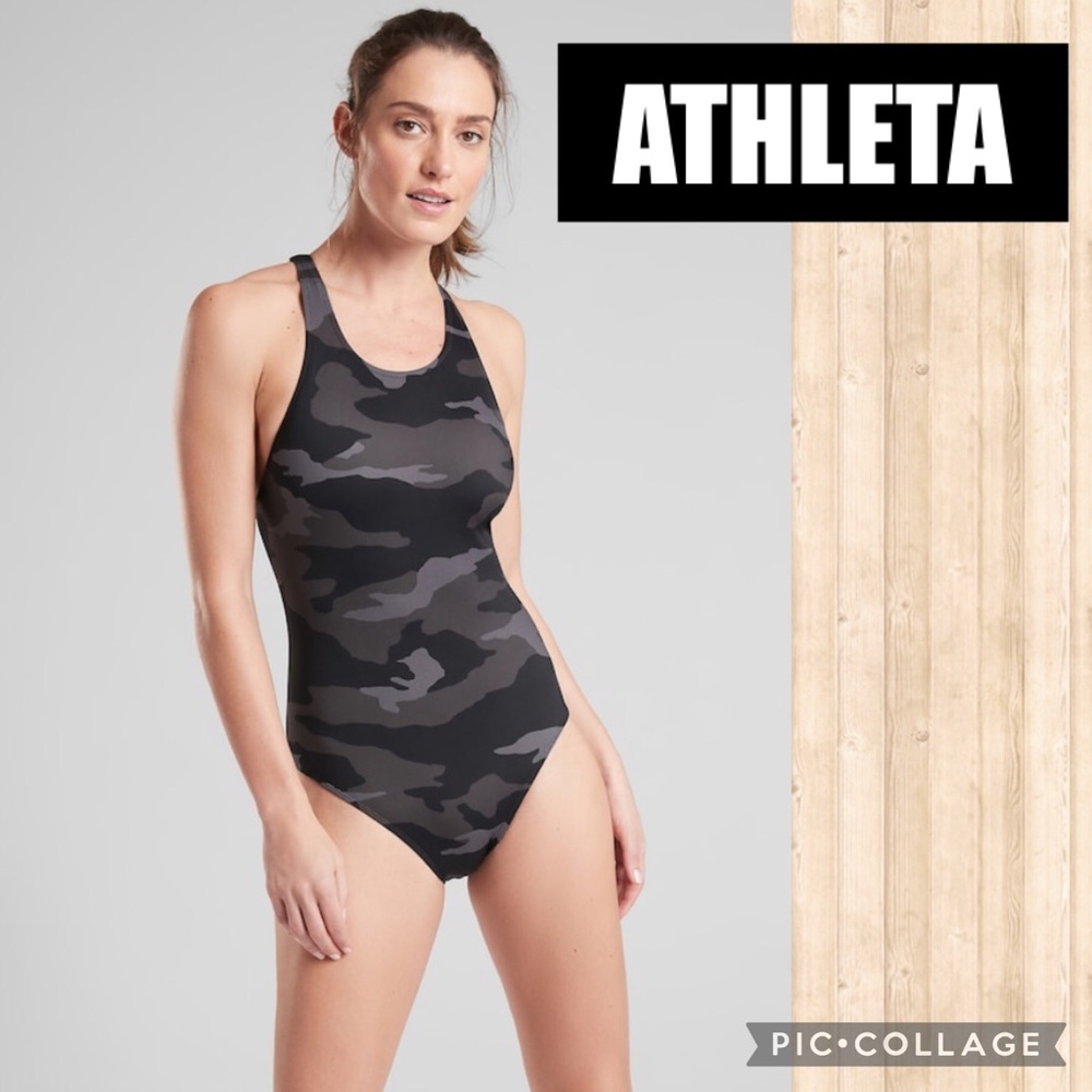 NWT ATHLETA Freestyle Camo One Piece Swimsuit